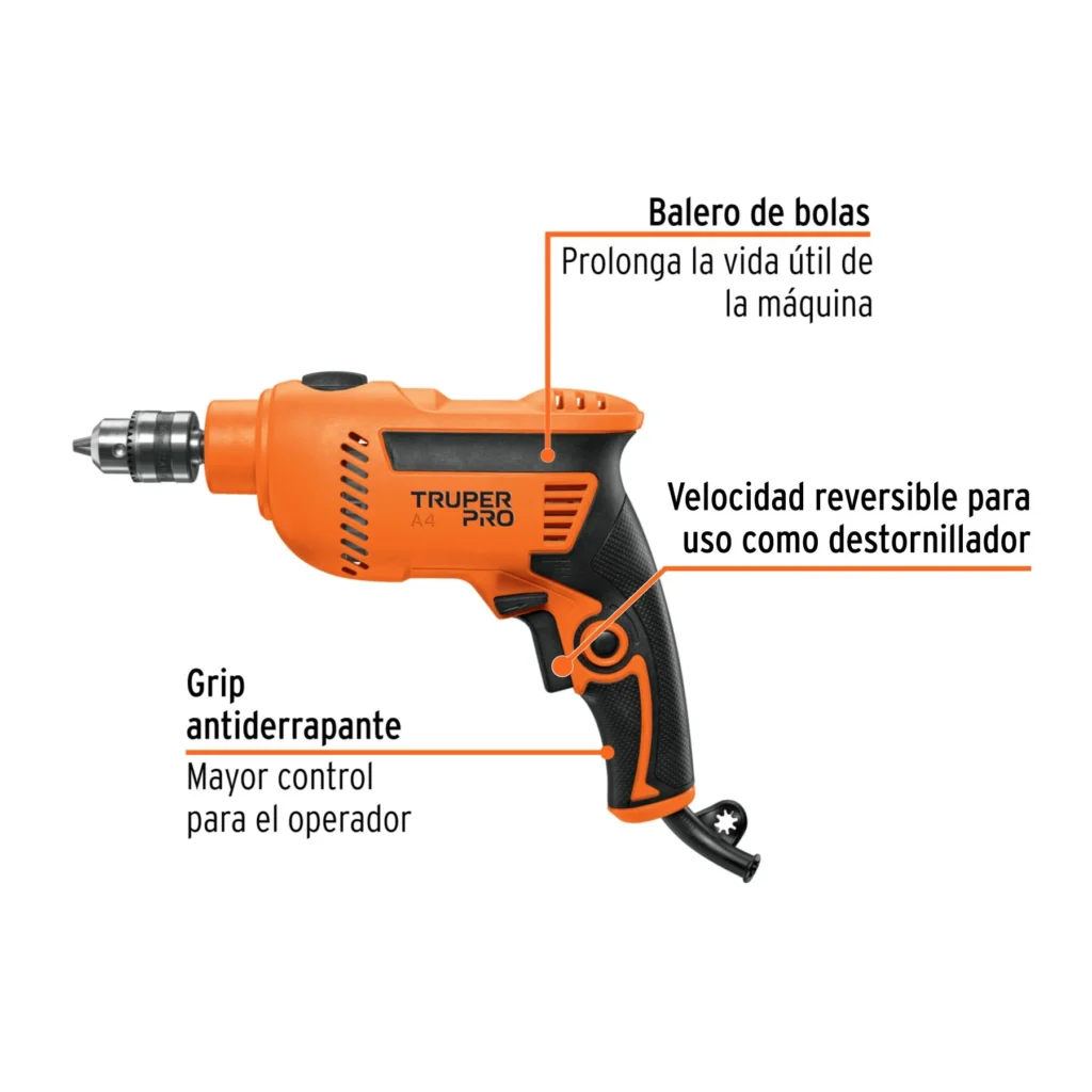 Rotomartillo/destornillador 3/8" - 600W - TRUPER PRO